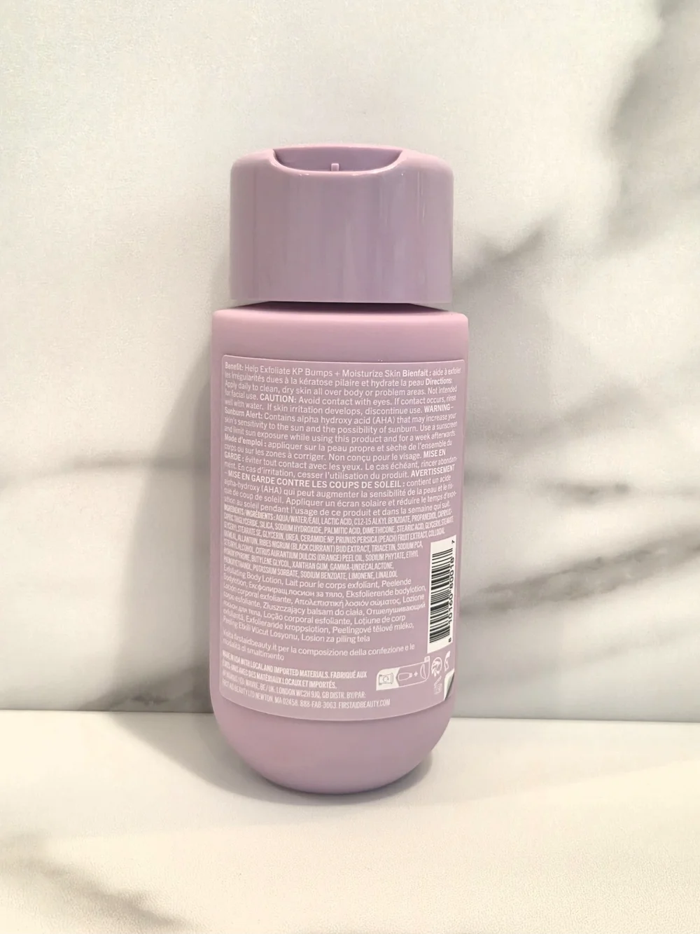 First Aid Beauty KP Smoothing + Brightening Body Lotion Fresh Peach 200ml - NEW